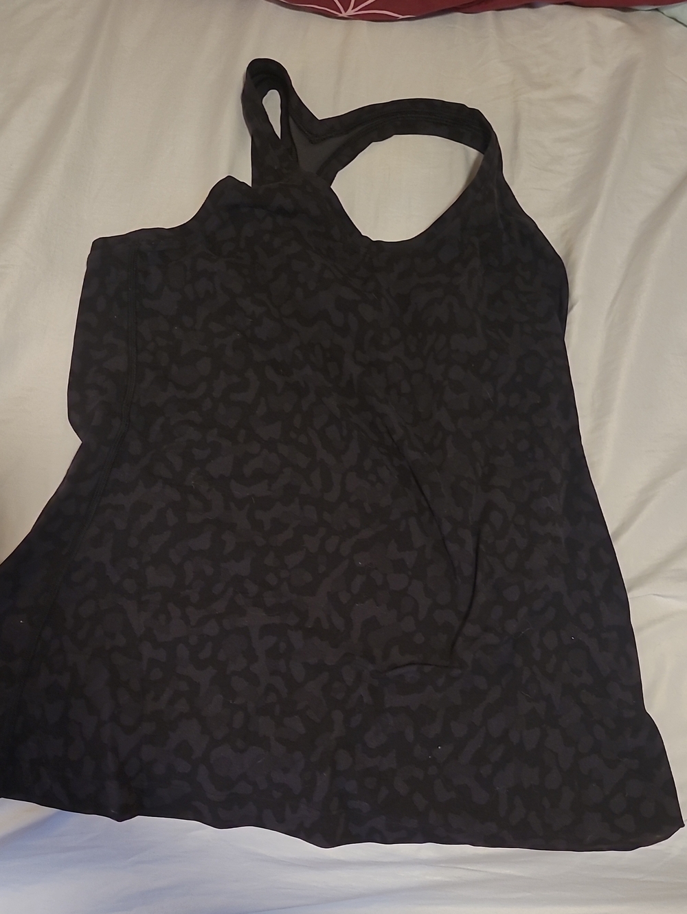 lululemon athletica Black Patterned Tank Top